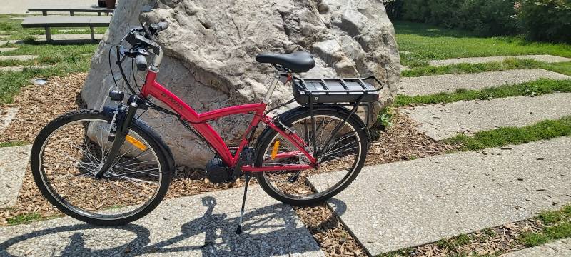 Transformation vélo Btwin de chez DECATHLON en vélo électrique à Lyon Croix-Rousse